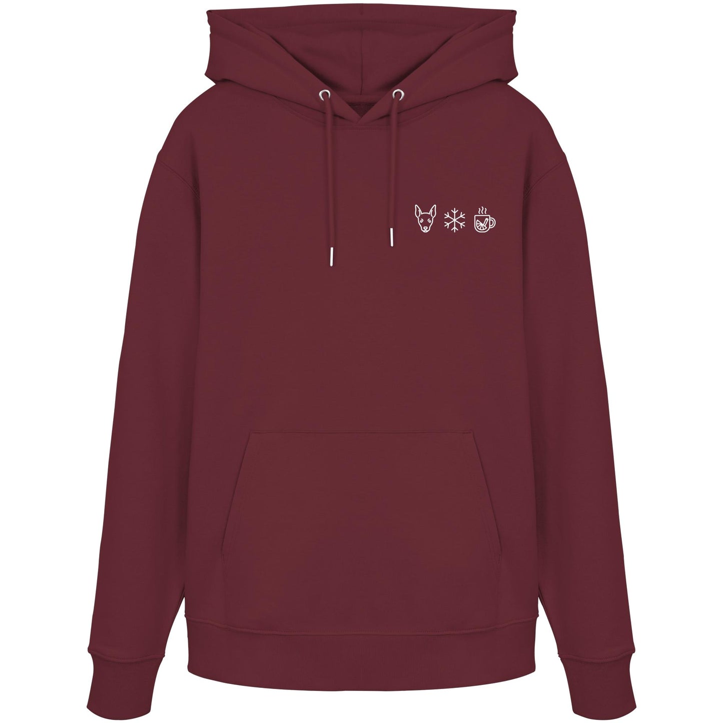 Zwergpinscher - Schneeflocke Glühwein - Organic Hoodie