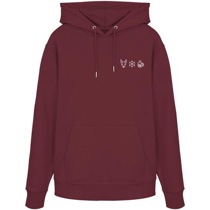 Zwergpinscher - Schneeflocke Glühwein - Organic Hoodie