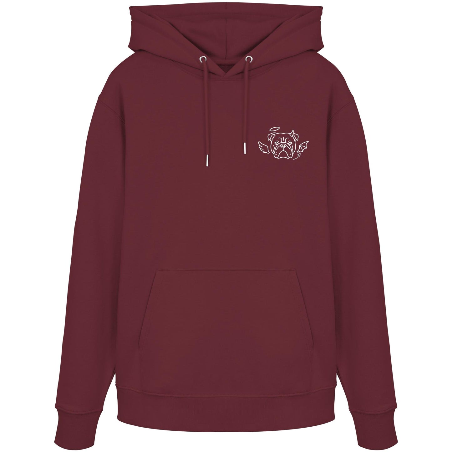 Halo & Horns - Englische Bulldogge - Organic Hoodie