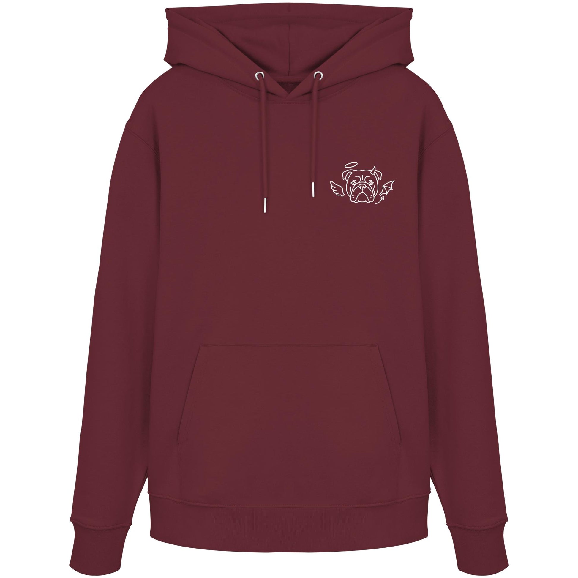 Halo & Horns - Englische Bulldogge - Organic Hoodie