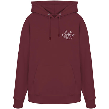 Halo & Horns - Bordeauxdogge - Organic Hoodie