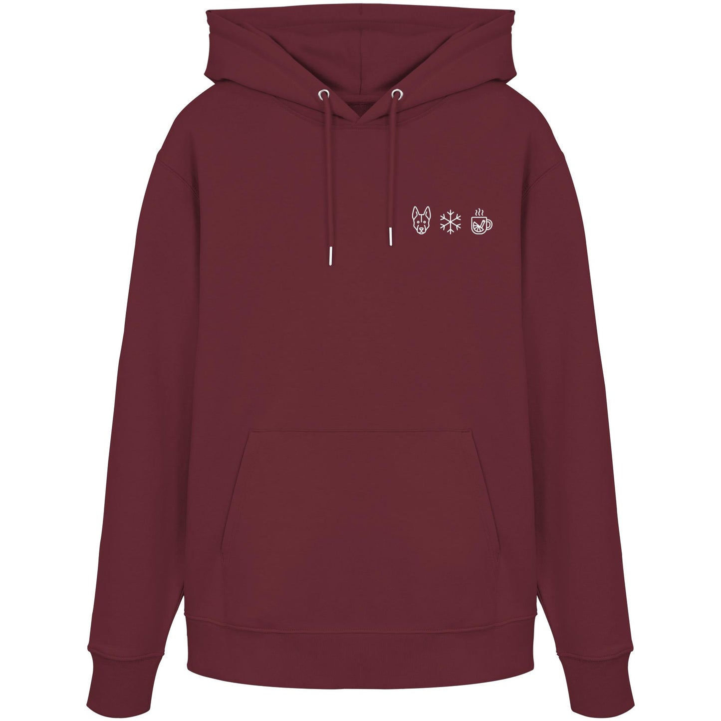 Holländischer Schäferhund - Schneeflocke Glühwein - Organic Hoodie