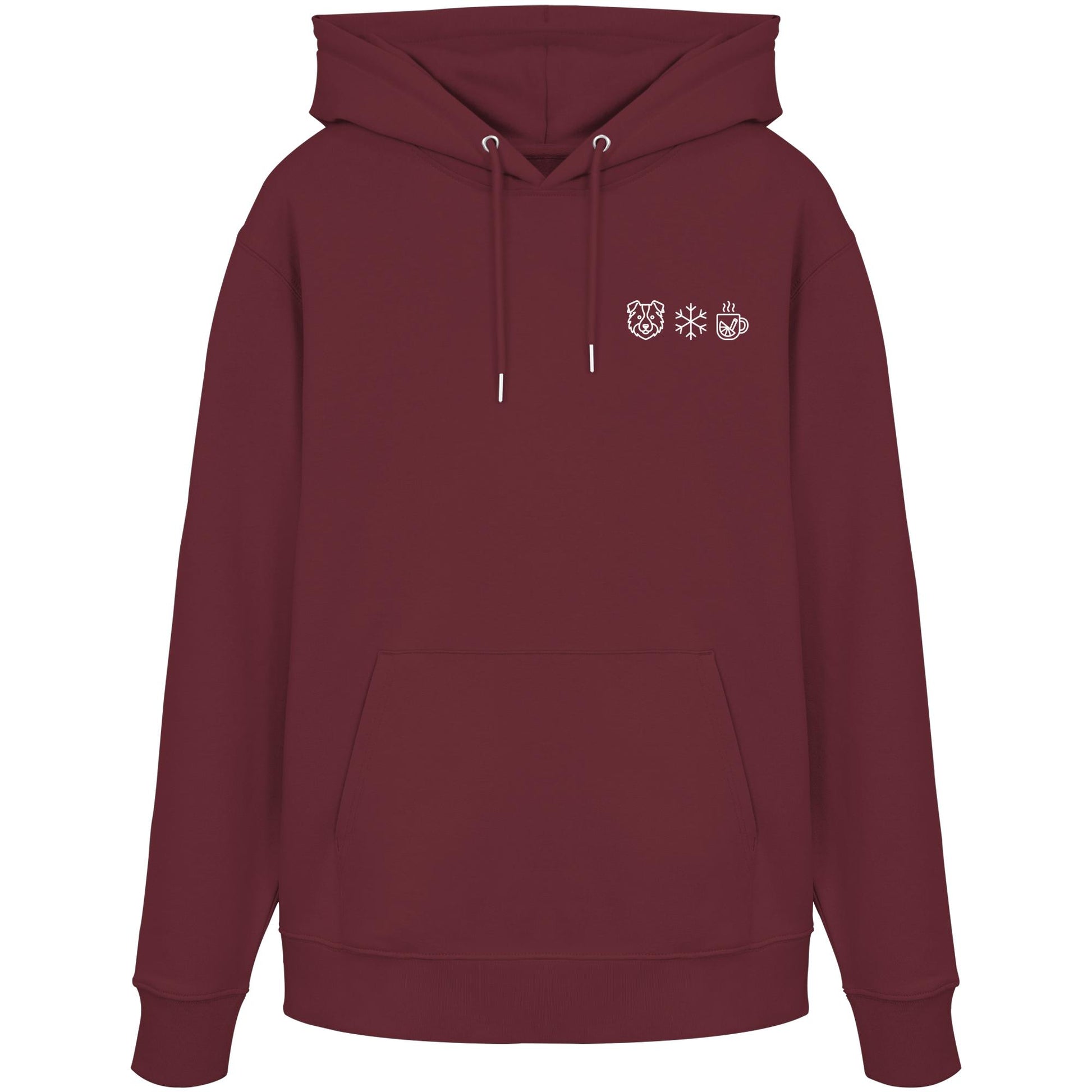 Australian Shepherd - Schneeflocke Glühwein - Organic Hoodie