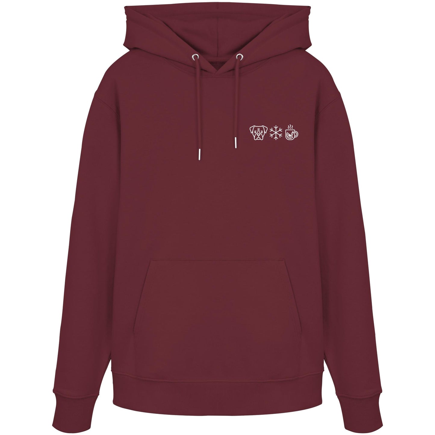 Boxer - Schneeflocke Glühwein - Organic Hoodie