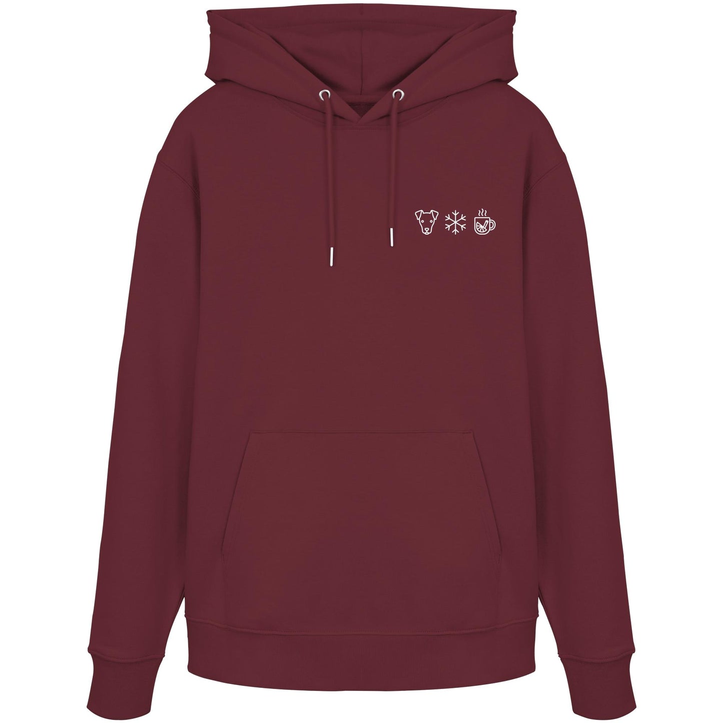 Deutscher Pinscher - Schneeflocke Glühwein - Organic Hoodie