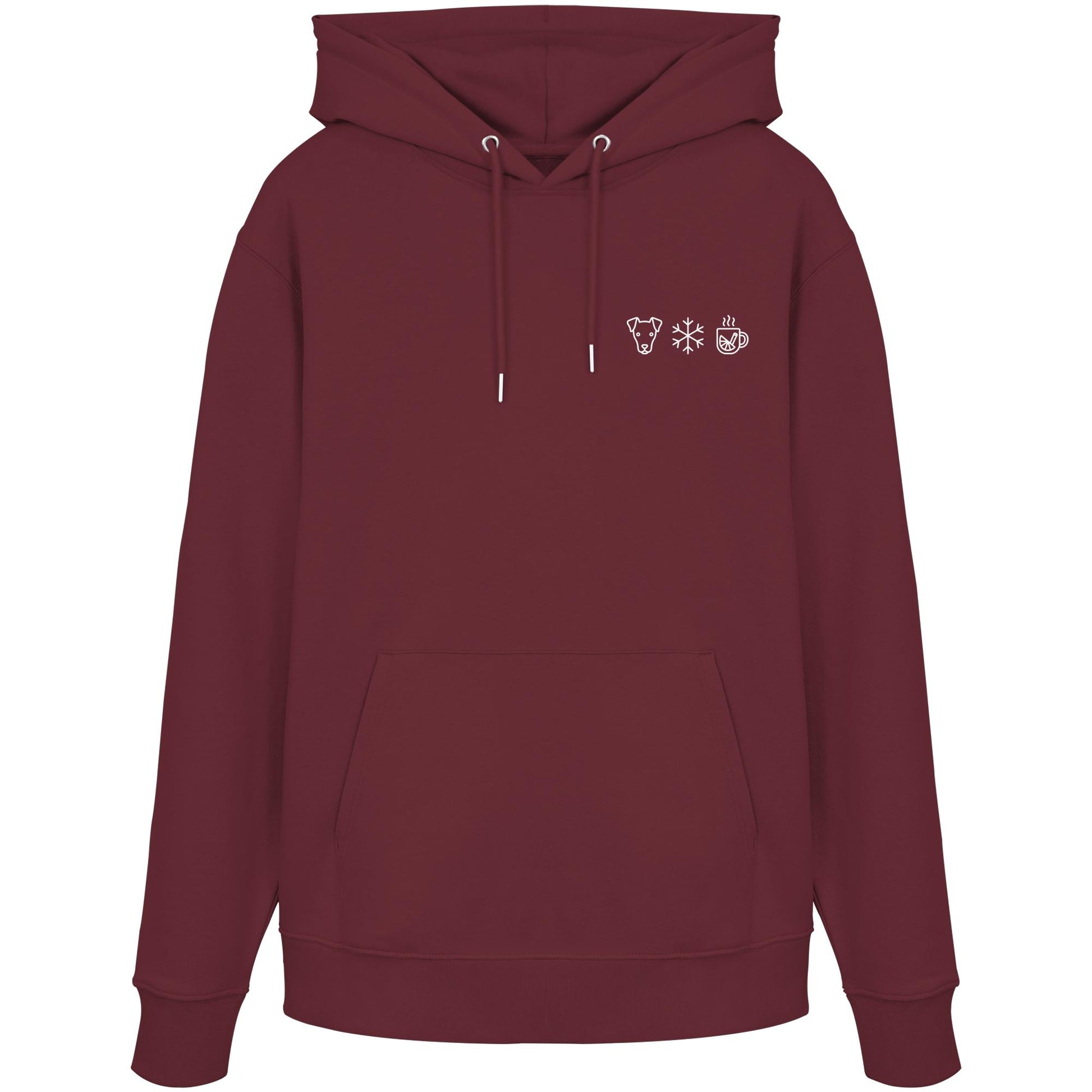 Deutscher Pinscher - Schneeflocke Glühwein - Organic Hoodie