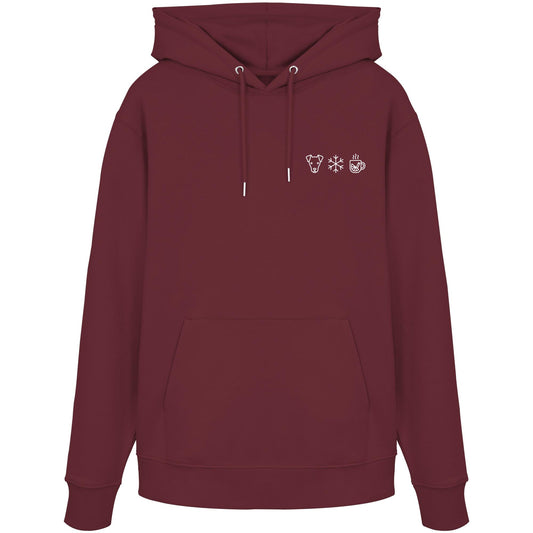 Deutscher Pinscher - Schneeflocke Glühwein - Organic Hoodie