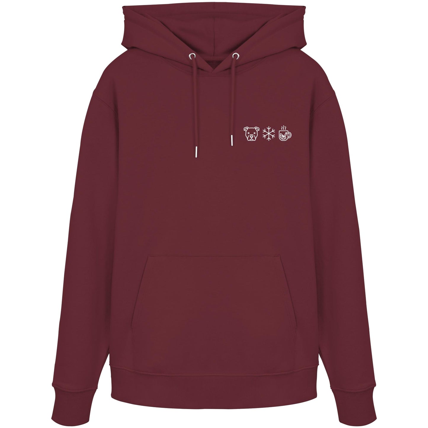 American Staffordshire Terrier - Schneeflocke Glühwein - Organic Hoodie