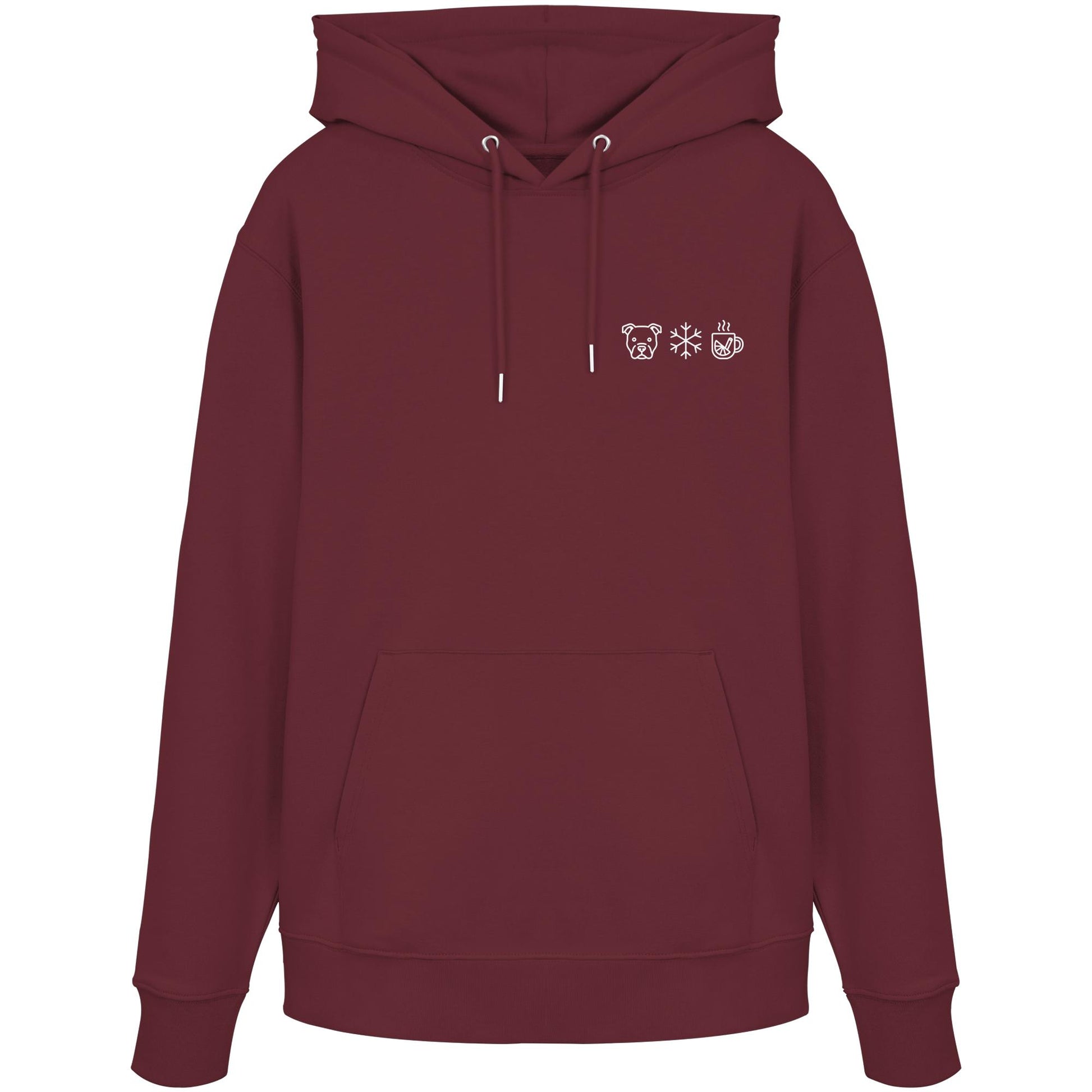 American Staffordshire Terrier - Schneeflocke Glühwein - Organic Hoodie