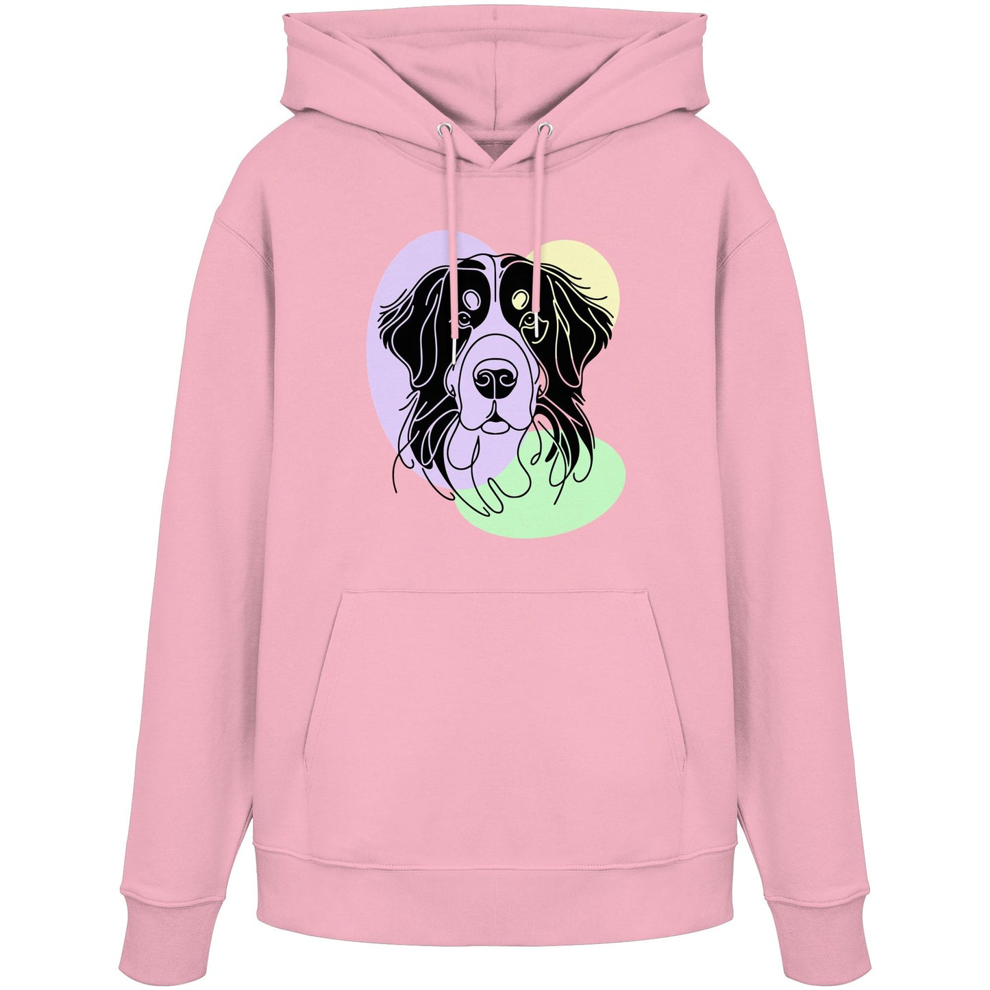 Line Art - Süßer Berner Sennenhund - Organic Hoodie