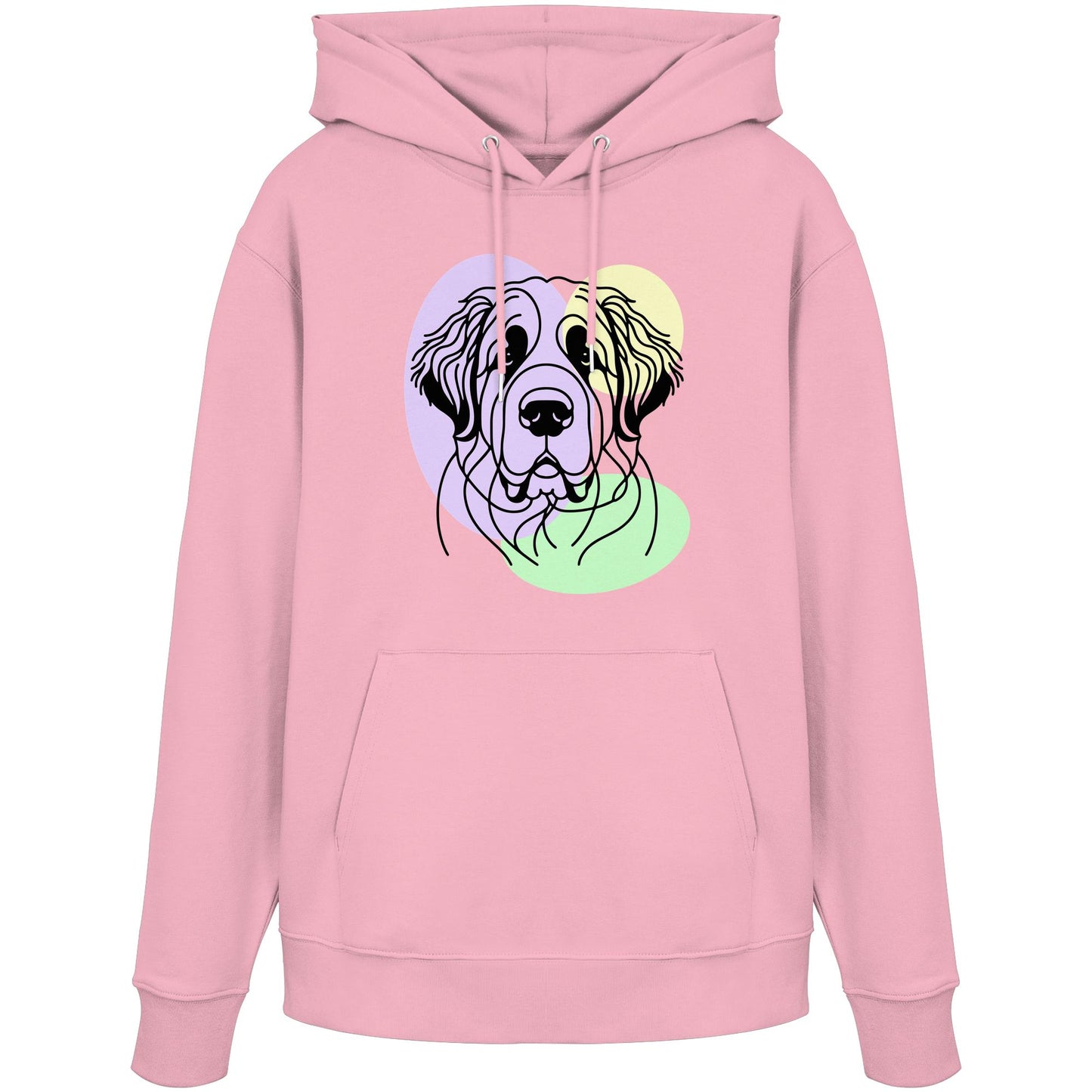 Line Art - Süßer Bernhardiner - Organic Hoodie