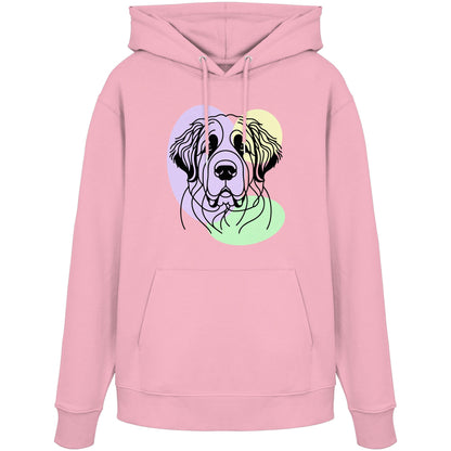 Line Art - Süßer Bernhardiner - Organic Hoodie