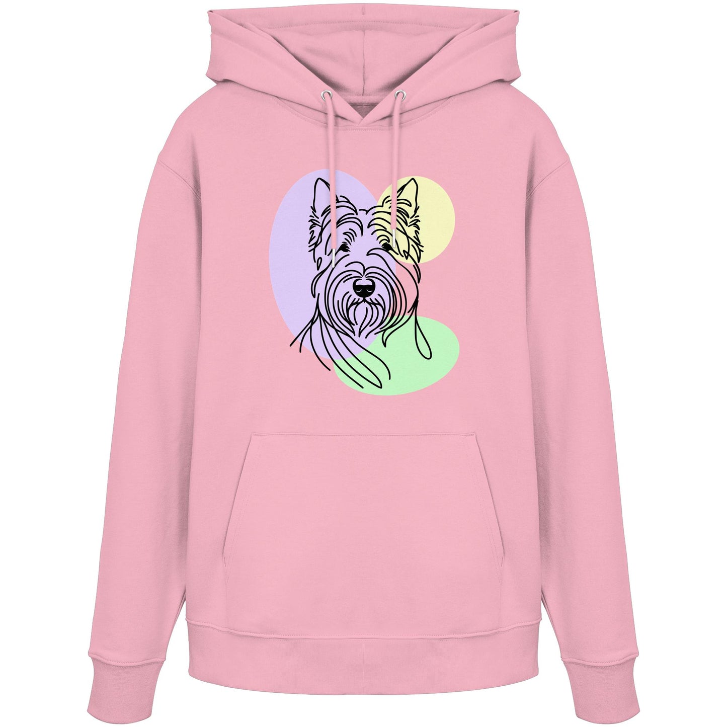 Line Art - Süßer Scottish Terrier - Organic Hoodie