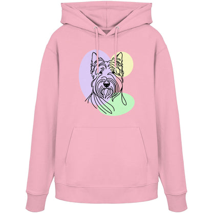 Line Art - Süßer Scottish Terrier - Organic Hoodie
