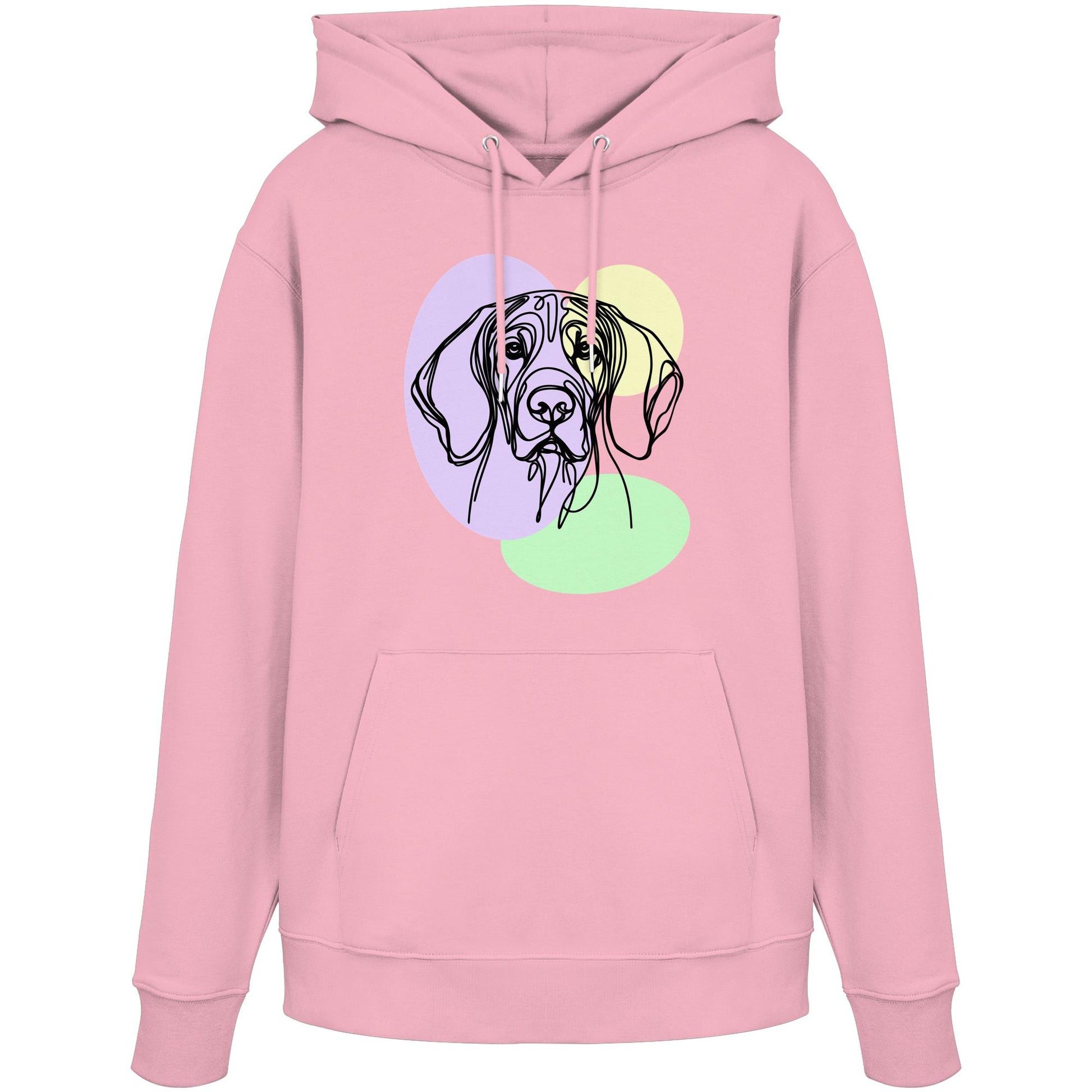 Line Art - Süßer Bayerischer Gebirgsschweißhund - Organic Hoodie