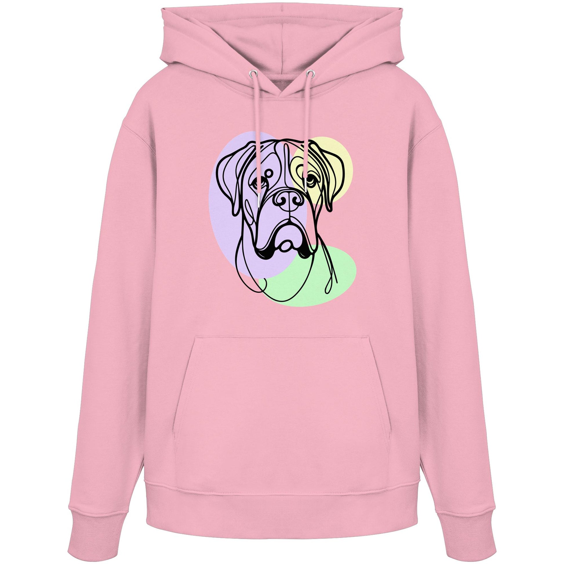 Line Art - Süßer Boxer - Organic Hoodie