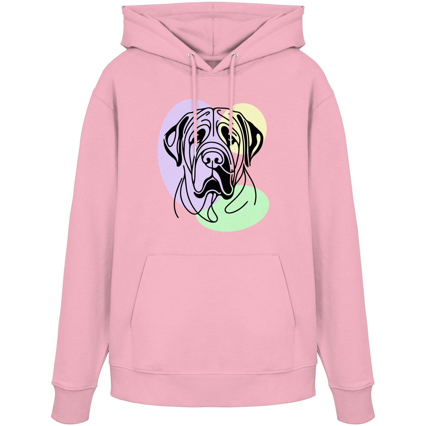 Line Art - Süßer Bullmastiff - Organic Hoodie