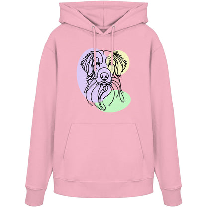 Line Art - Süßer Nova Scotia Duck Tolling Retriever - Organic Hoodie