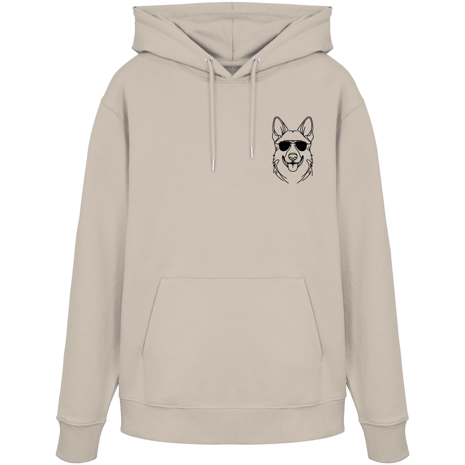 Line Art - Cooler Deutscher Schäferhund - Organic Hoodie