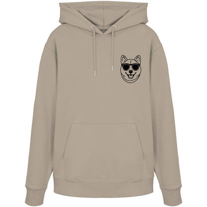 Line Art - Cooler Shiba Inu - Organic Hoodie