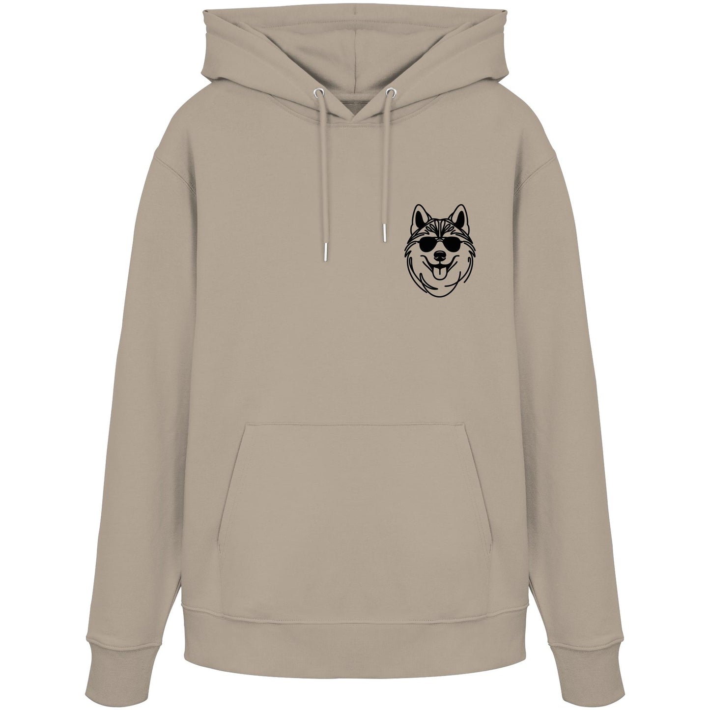 Line Art - Cooler Husky - Organic Hoodie