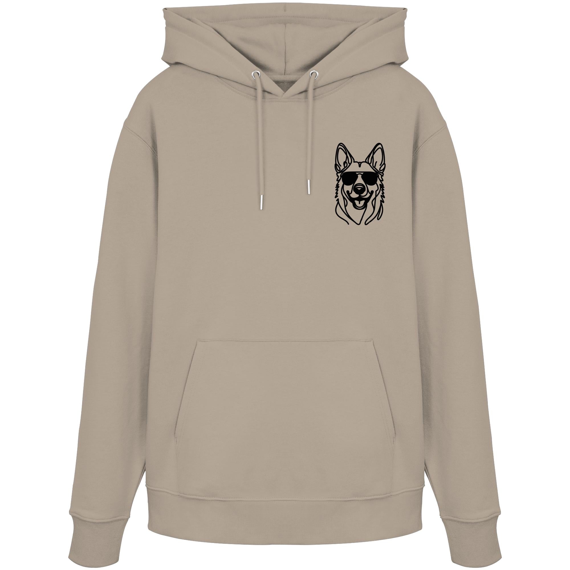 Line Art - Cooler Holländischer Schäferhund - Organic Hoodie