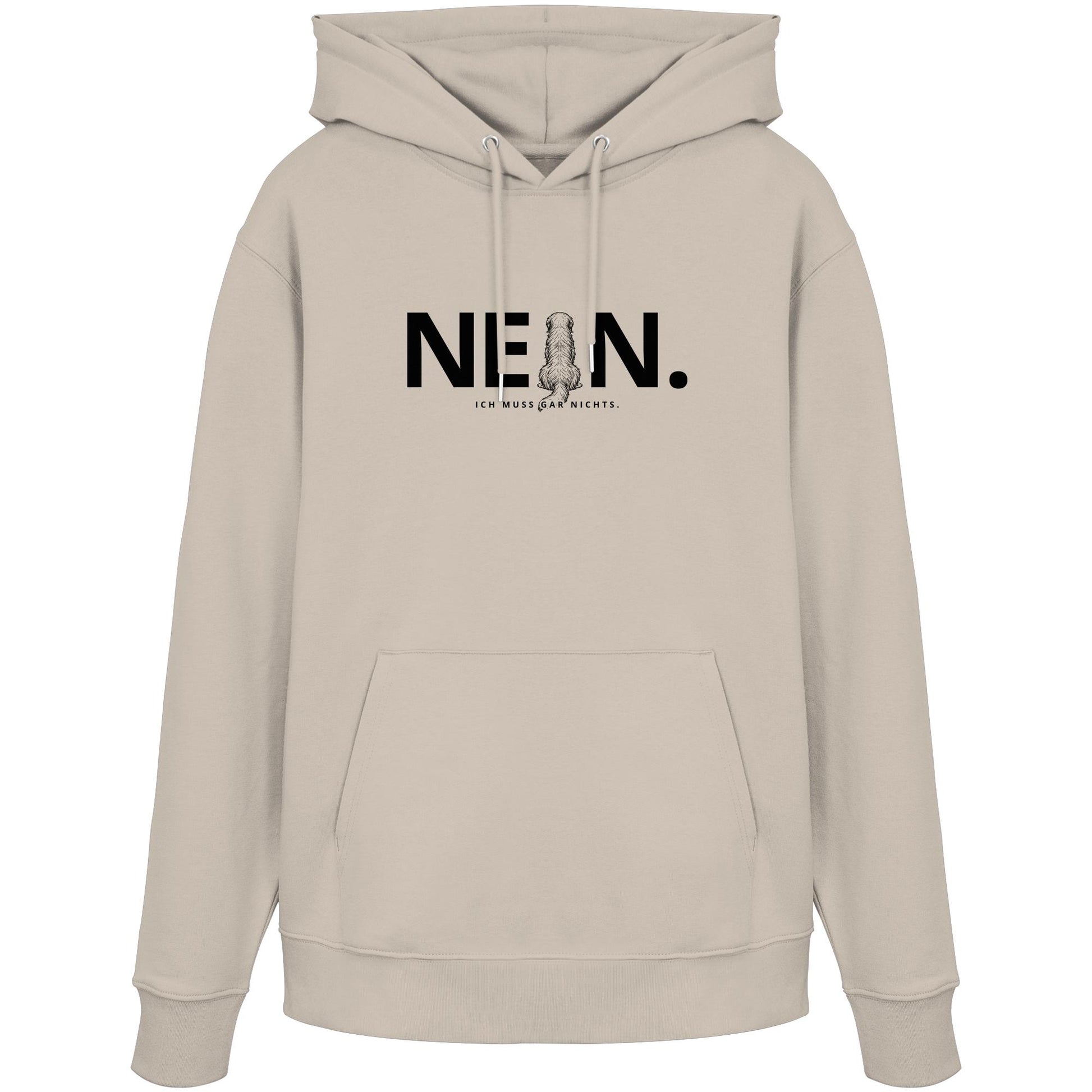 Nein. Ich muss gar nichts. - Bearded Collie - Organic Hoodie