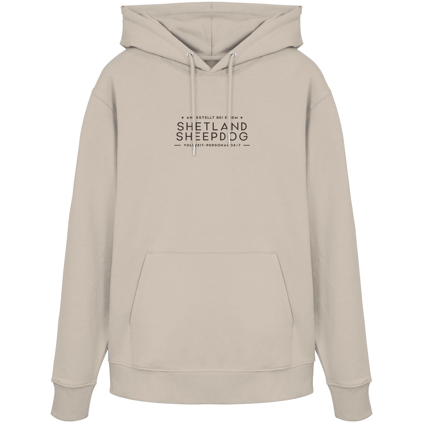 Vollzeit-Personal - Shetland Sheepdog - Organic Hoodie