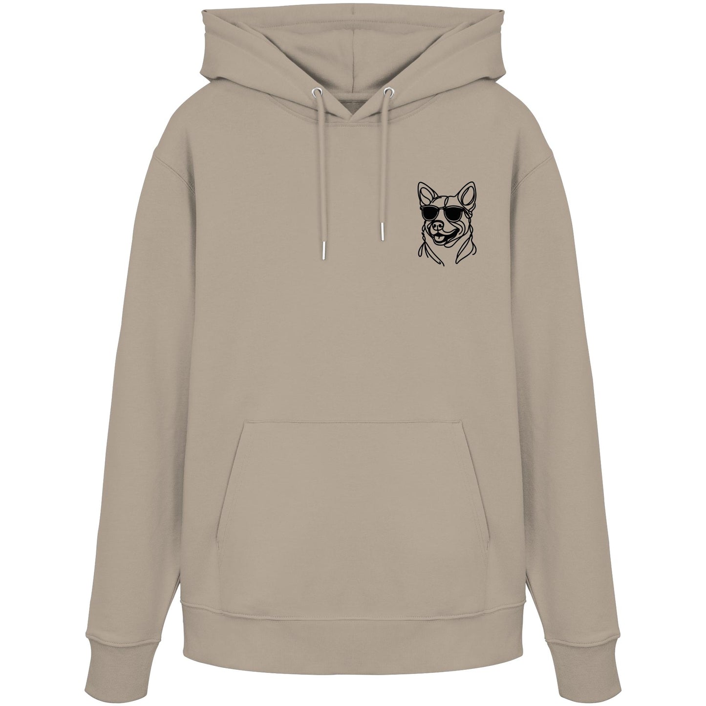 Line Art - Cooler Australian Cattle Dog - Organic Hoodie