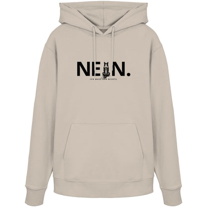 Nein. Ich muss gar nichts. - Border Collie - Organic Hoodie