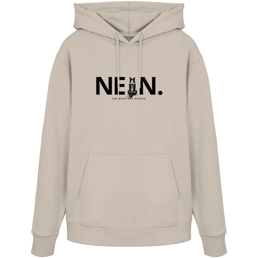 Nein. Ich muss gar nichts. - Border Collie - Organic Hoodie