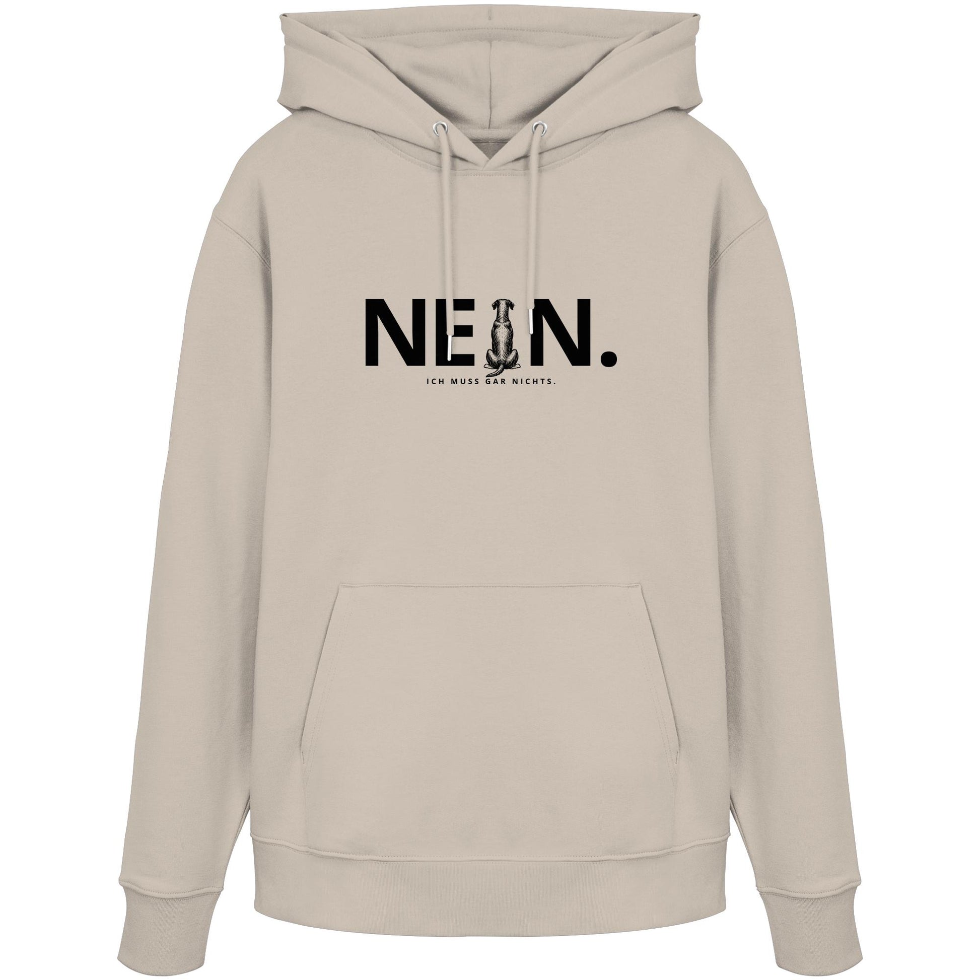 Nein. Ich muss gar nichts. - Dobermann - Organic Hoodie