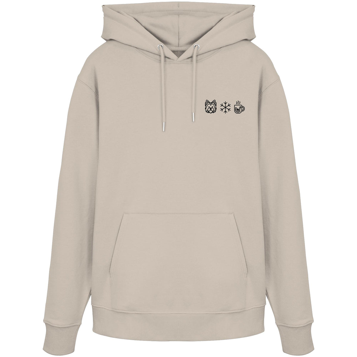 Biewer Terrier - Schneeflocke Glühwein - Organic Hoodie