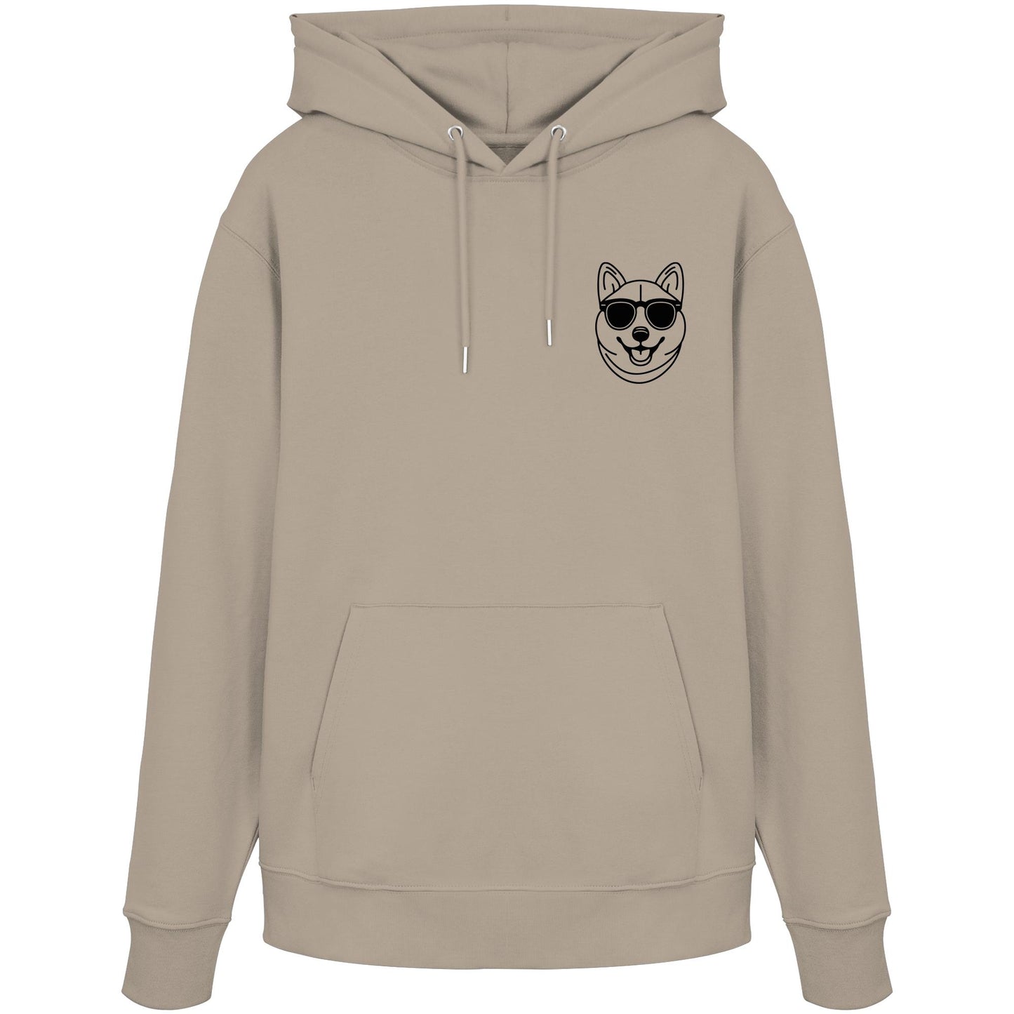 Line Art - Cooler Shiba Inu - Organic Hoodie