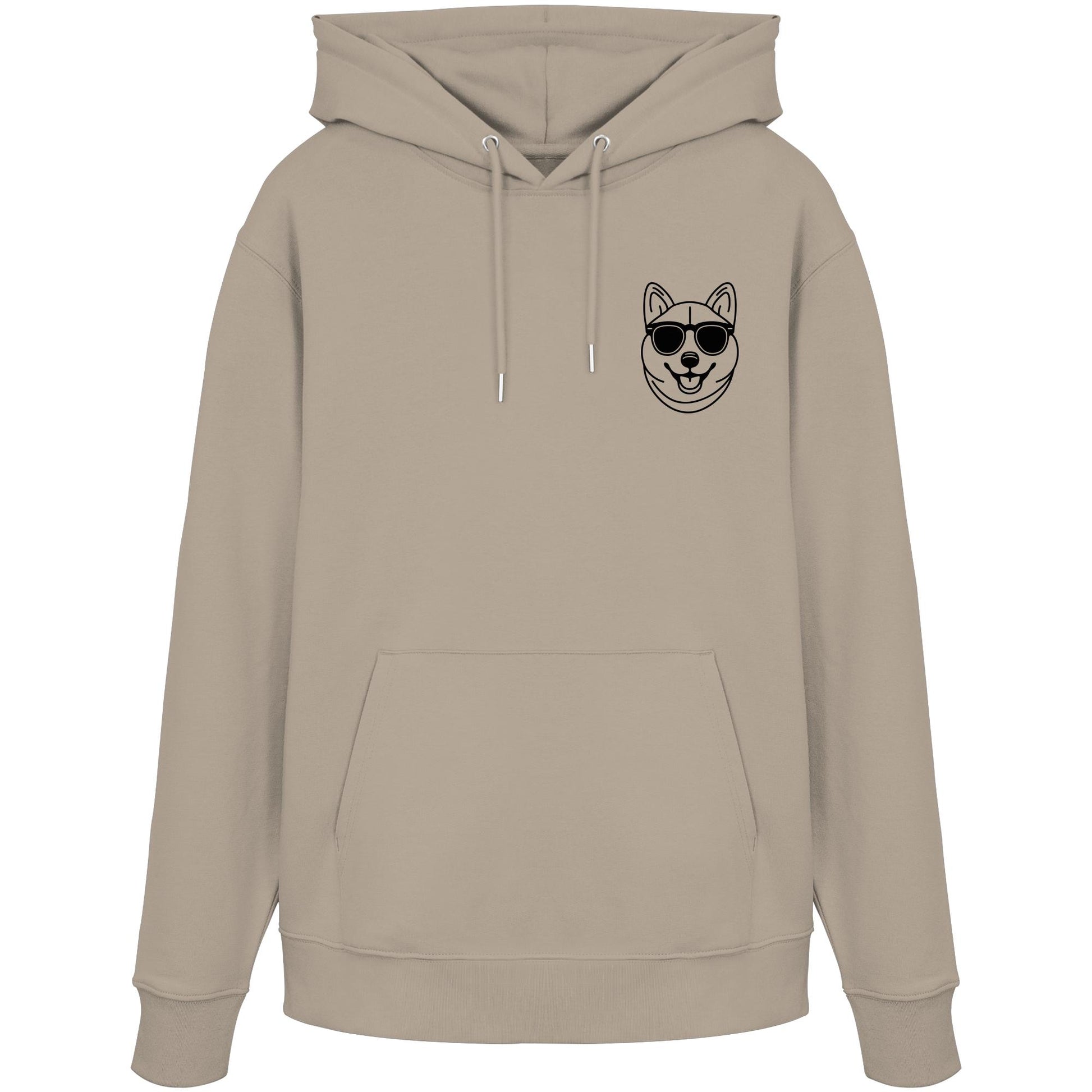 Line Art - Cooler Shiba Inu - Organic Hoodie