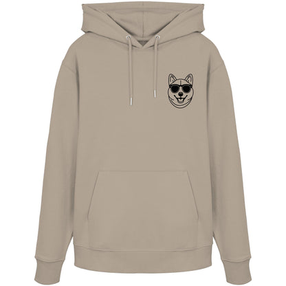 Line Art - Cooler Shiba Inu - Organic Hoodie