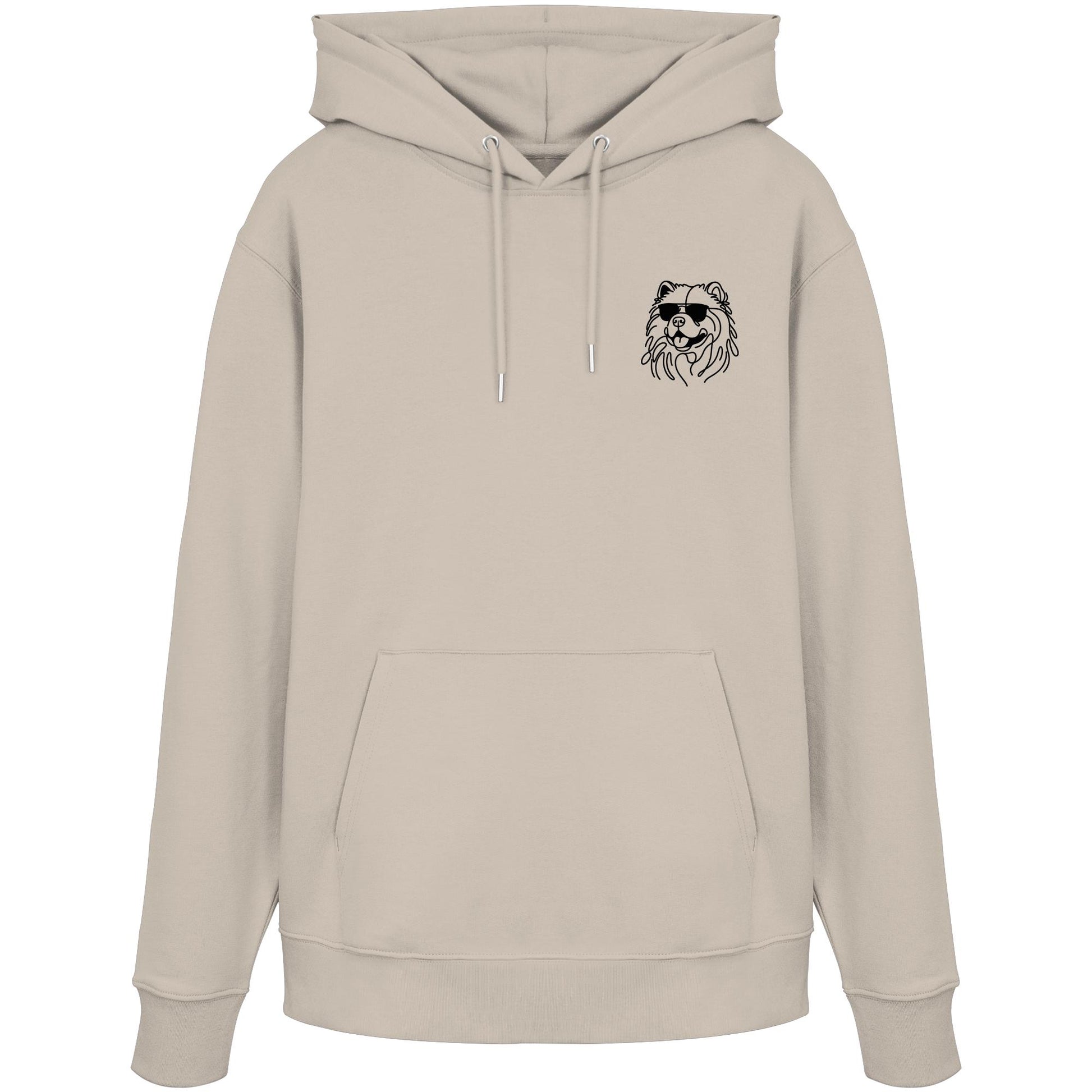 Line Art - Cooler Chow Chow - Organic Hoodie