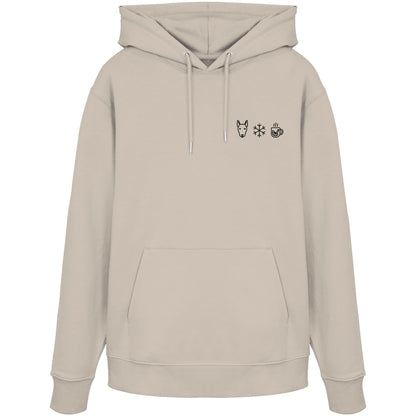 Bullterrier - Schneeflocke Glühwein - Organic Hoodie