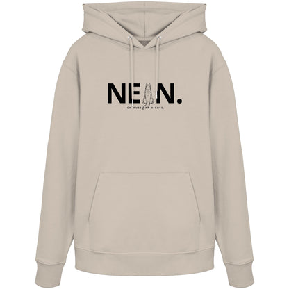 Nein. Ich muss gar nichts. - Weißer Schäferhund - Organic Hoodie