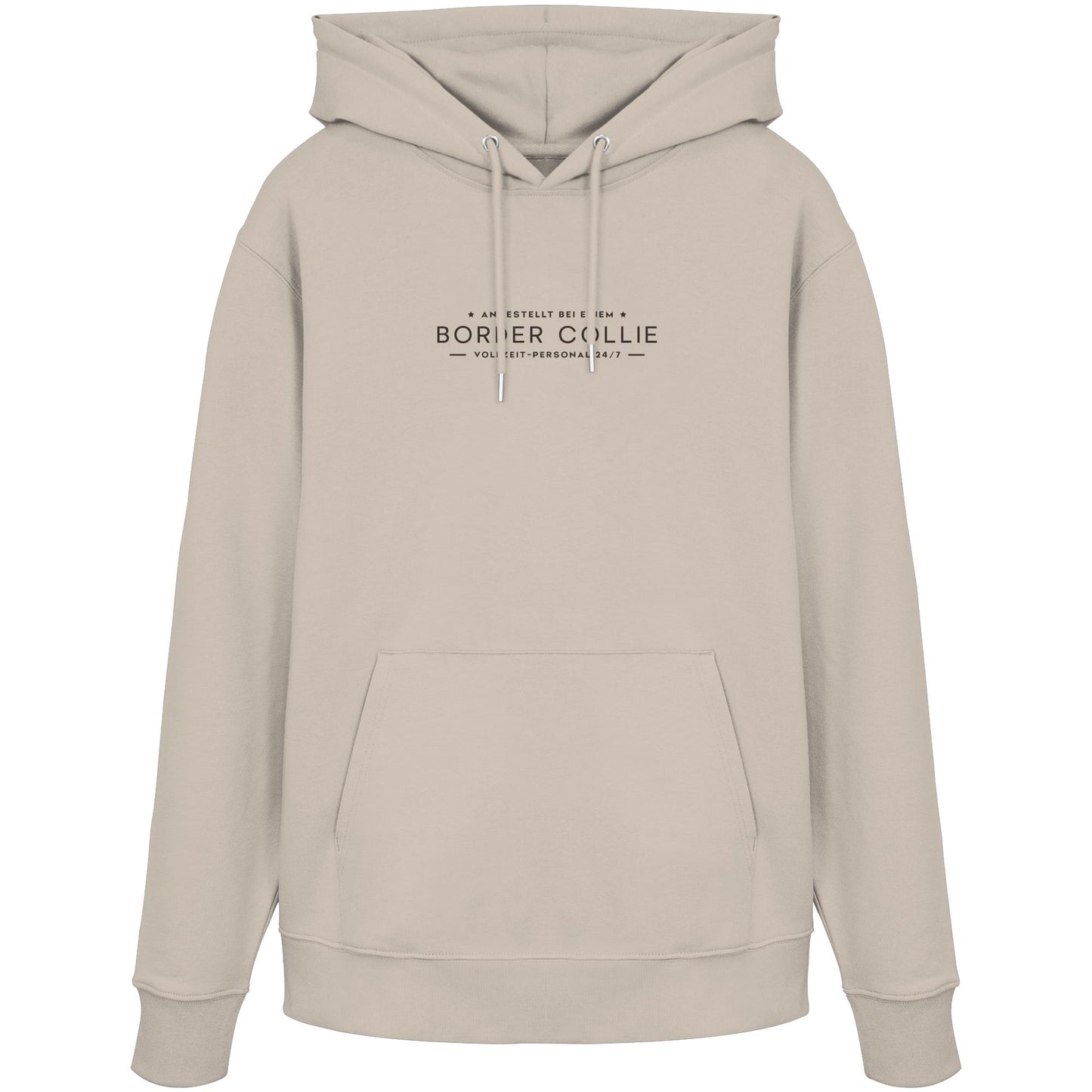 Vollzeit-Personal - Border Collie - Organic Hoodie