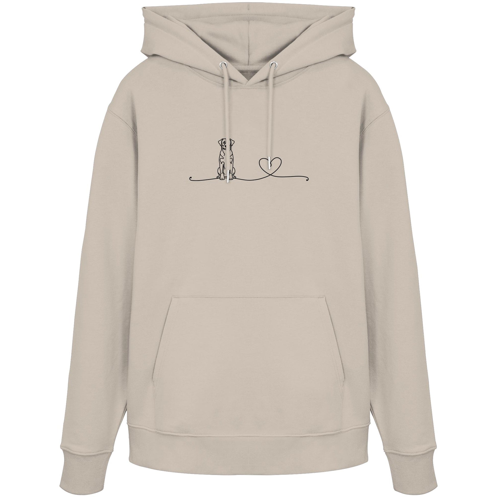 Line Art - Großer Schweizer Sennenhund mit Herz - Organic Hoodie