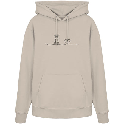 Line Art - Großer Schweizer Sennenhund mit Herz - Organic Hoodie