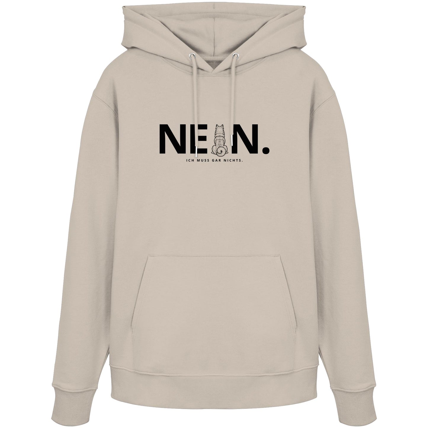 Nein. Ich muss gar nichts. - Islandhund - Organic Hoodie