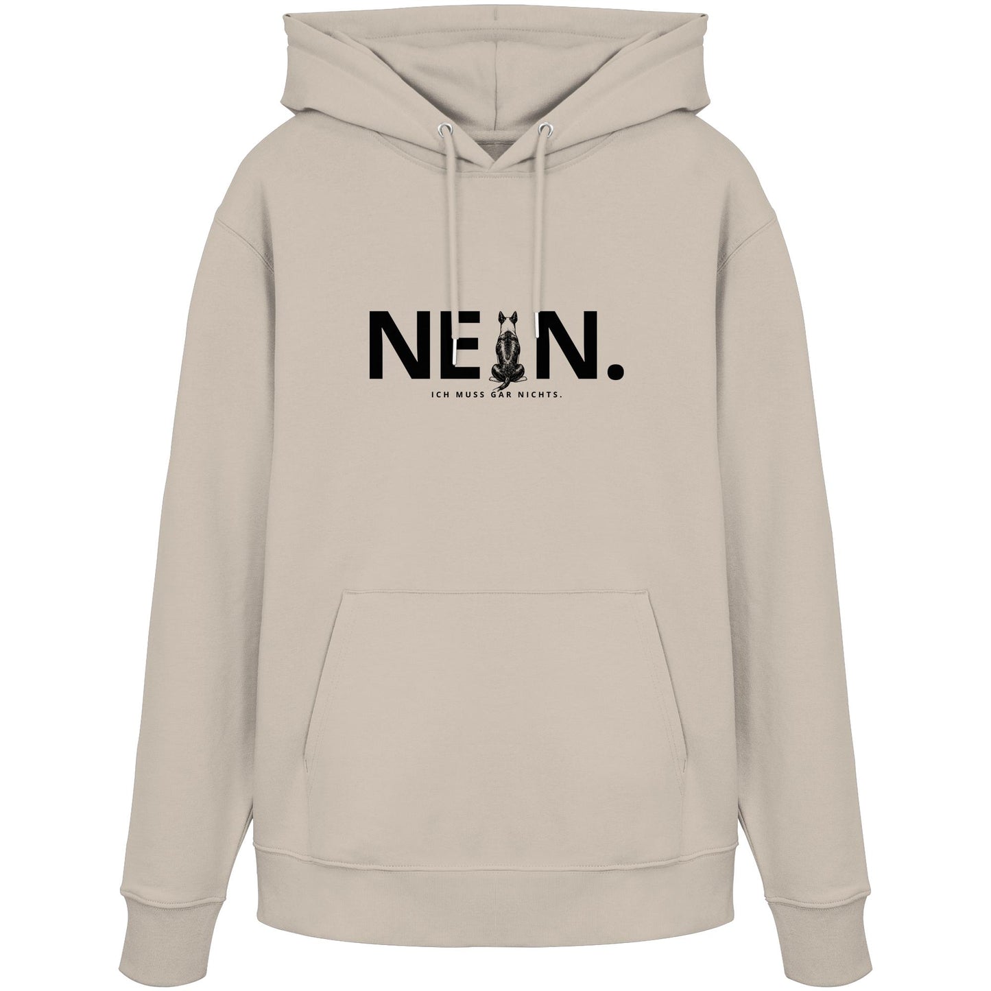Nein. Ich muss gar nichts. - Bullterrier - Organic Hoodie