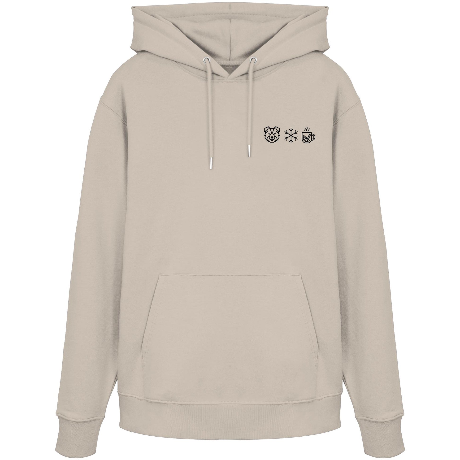 Australian Shepherd - Schneeflocke Glühwein - Organic Hoodie