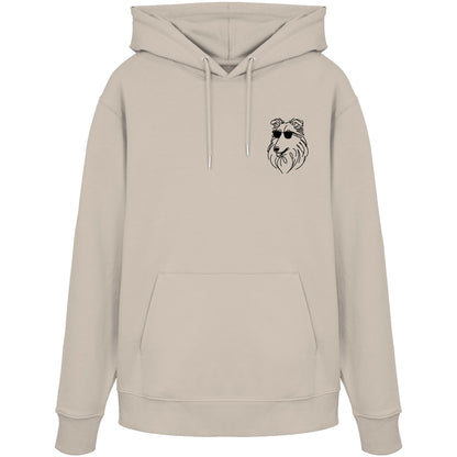 Line Art - Cooler Collie - Organic Hoodie
