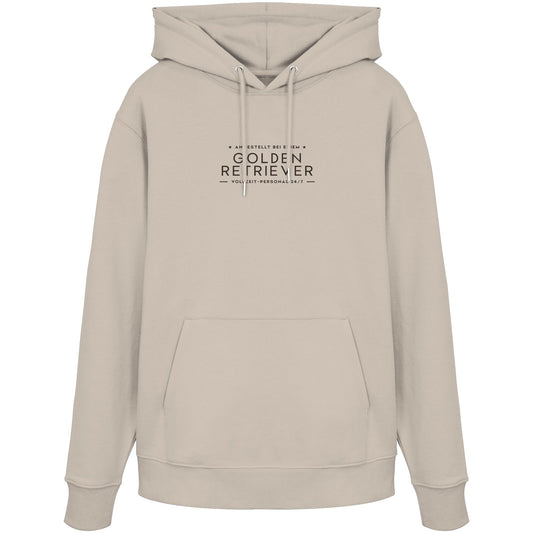 Vollzeit-Personal - Golden Retriever - Organic Hoodie