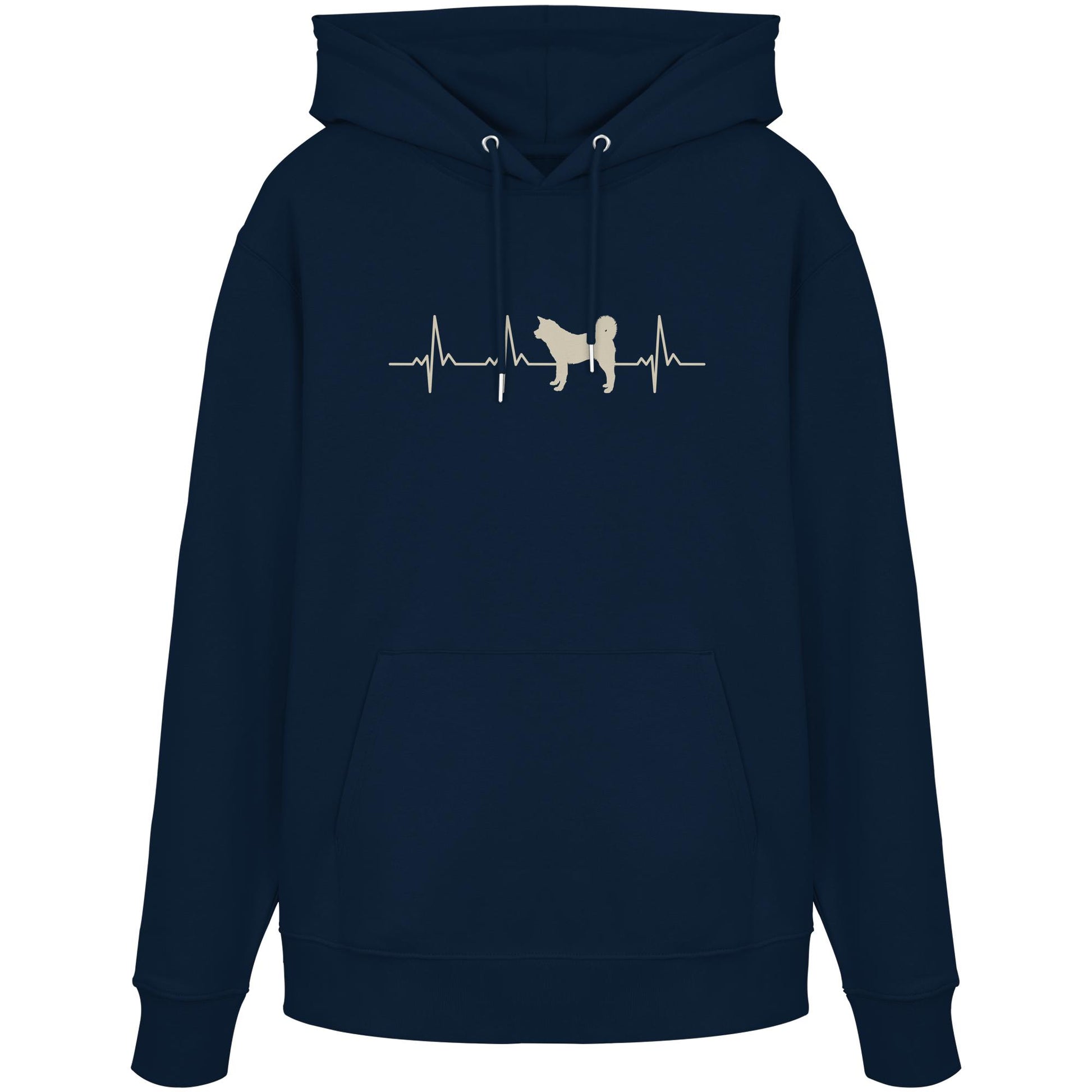 Herzschlag Akita - Organic Hoodie