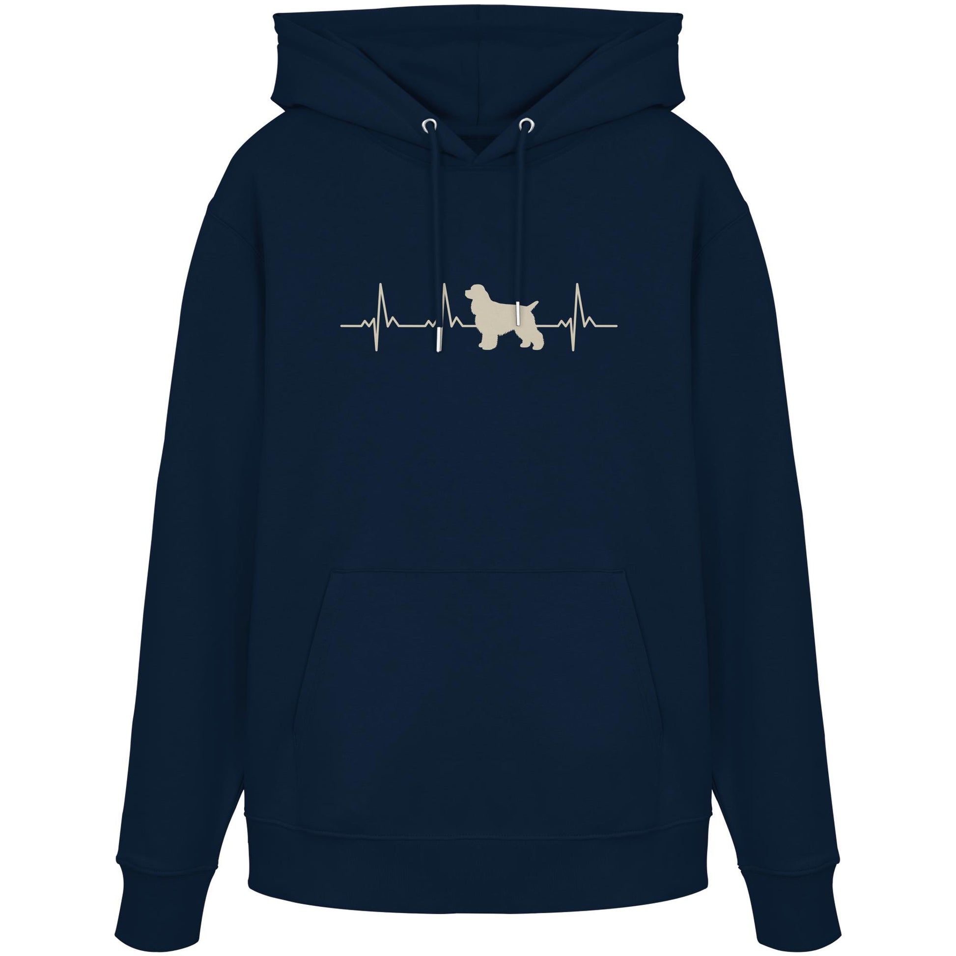 Herzschlag American Cocker Spaniel - Organic Hoodie