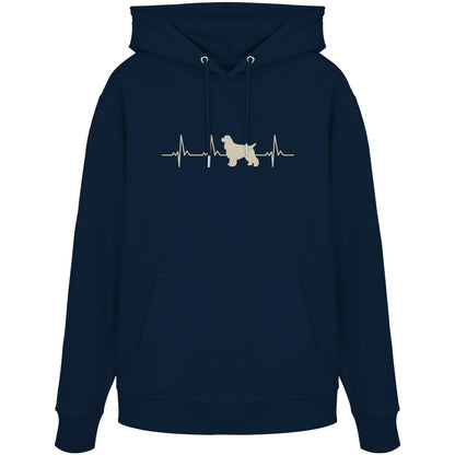 Herzschlag American Cocker Spaniel - Organic Hoodie